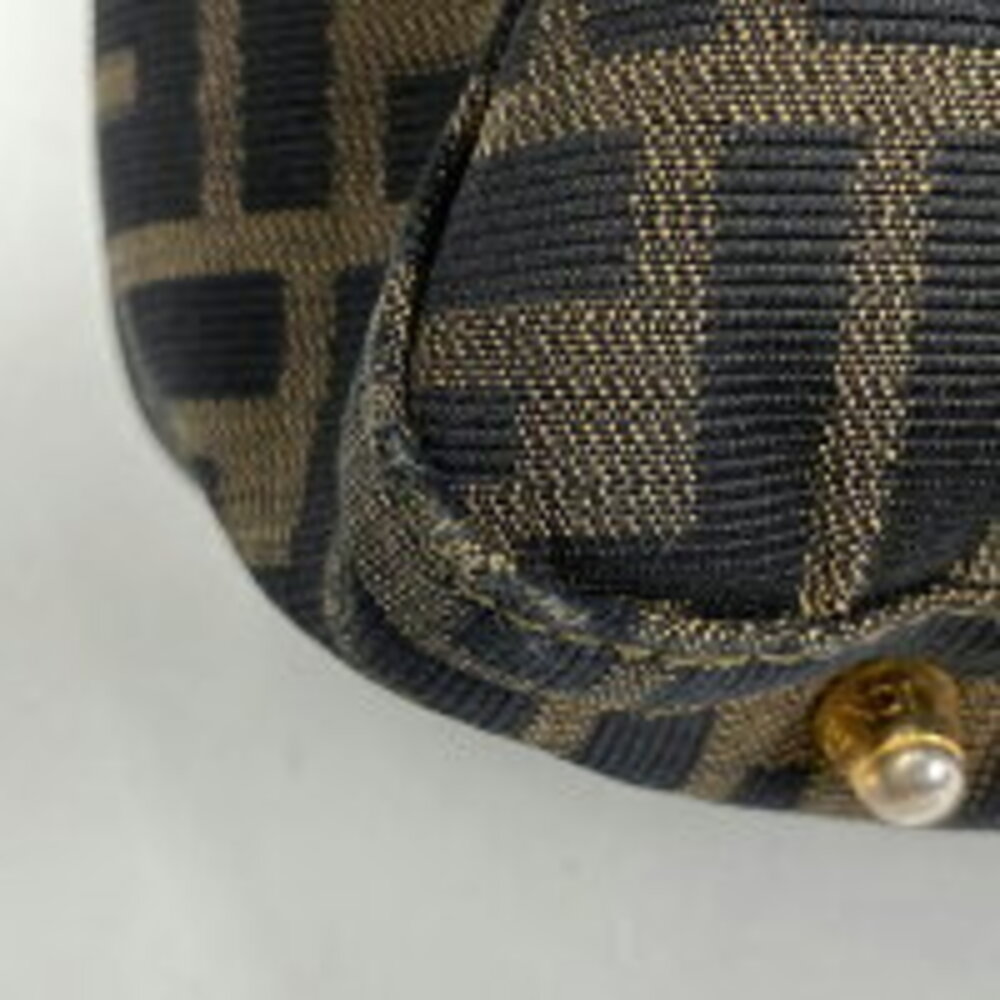Fendi Zucca handbag tote bag brown canvas - Picture 3 of 6